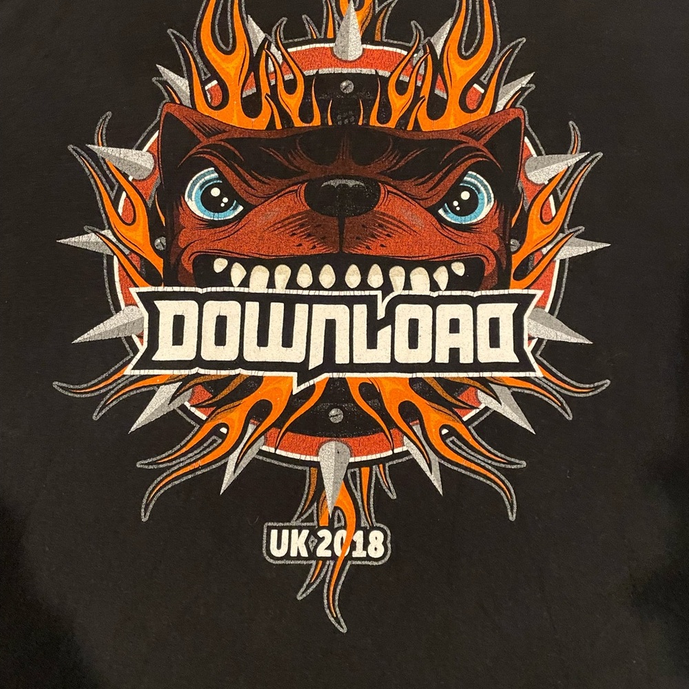 Download UK 2018 Festival Black Graphic T-Shirt Size Large - Picture 4 of 4